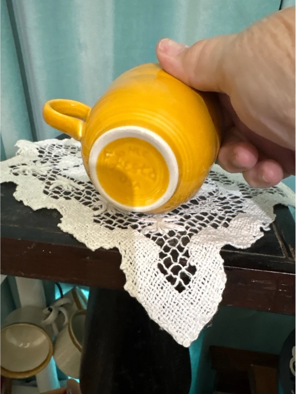 Fiesta Dark Yellow Coffee Cup 75th Anniversary Color.